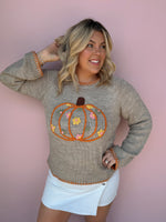 Harvest Blooms Pumpkin Sweater