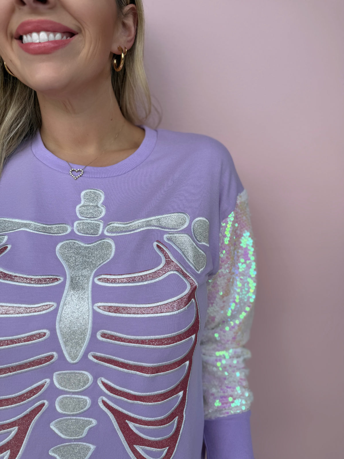 The Spooky Sparkle Skeleton Tee