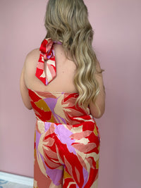 Coastal Dream Satin Halter Jumpsuit