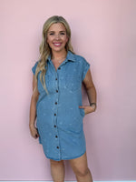 Sweet Stitch Denim Dress