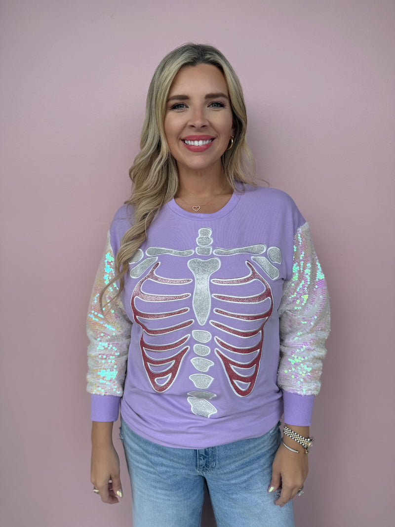 The Spooky Sparkle Skeleton Tee