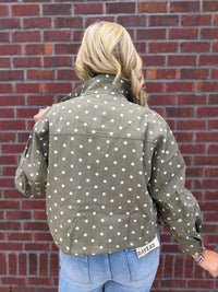 Olive You Lots Polka Dot Jacket