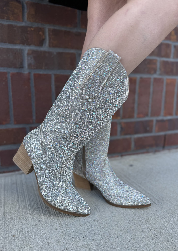Beg For It Rhinestone Boots
