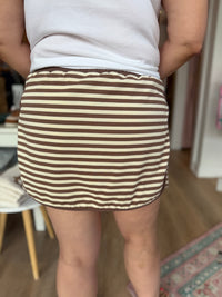 Sweet Escape Striped Skort