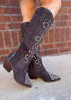 Charcoal Suede Boots