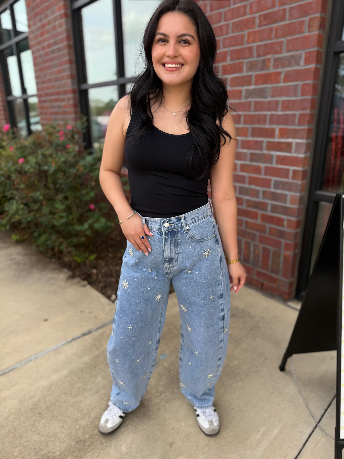 Dust & Diamonds Barrel Jeans