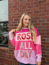 Rose All Day Colorblock Sweater