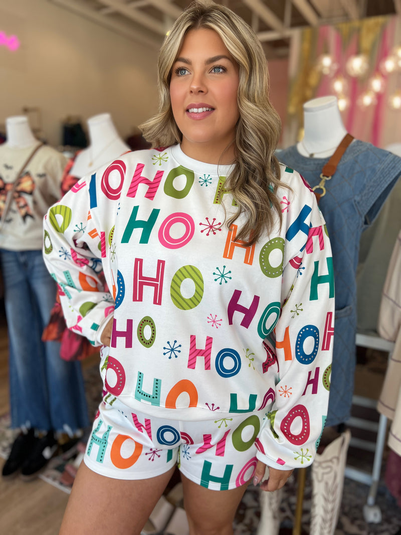 Ho-Ho-Ho Long Sleeve Top