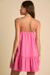 The Kyle Denim Dress in Pink