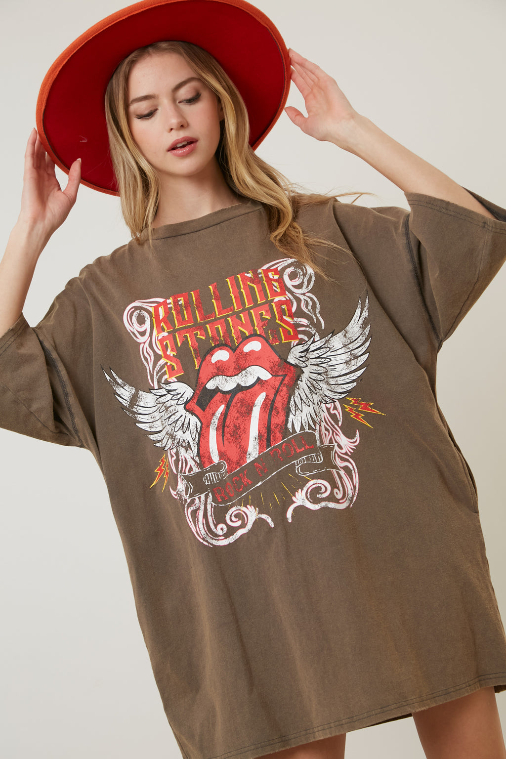 Rolling Stones Graphic T-Shirt Dress