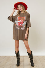 Rolling Stones Graphic T-Shirt Dress