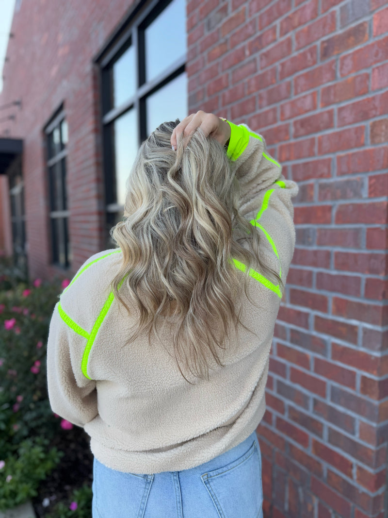 Neutral Neon Pullover