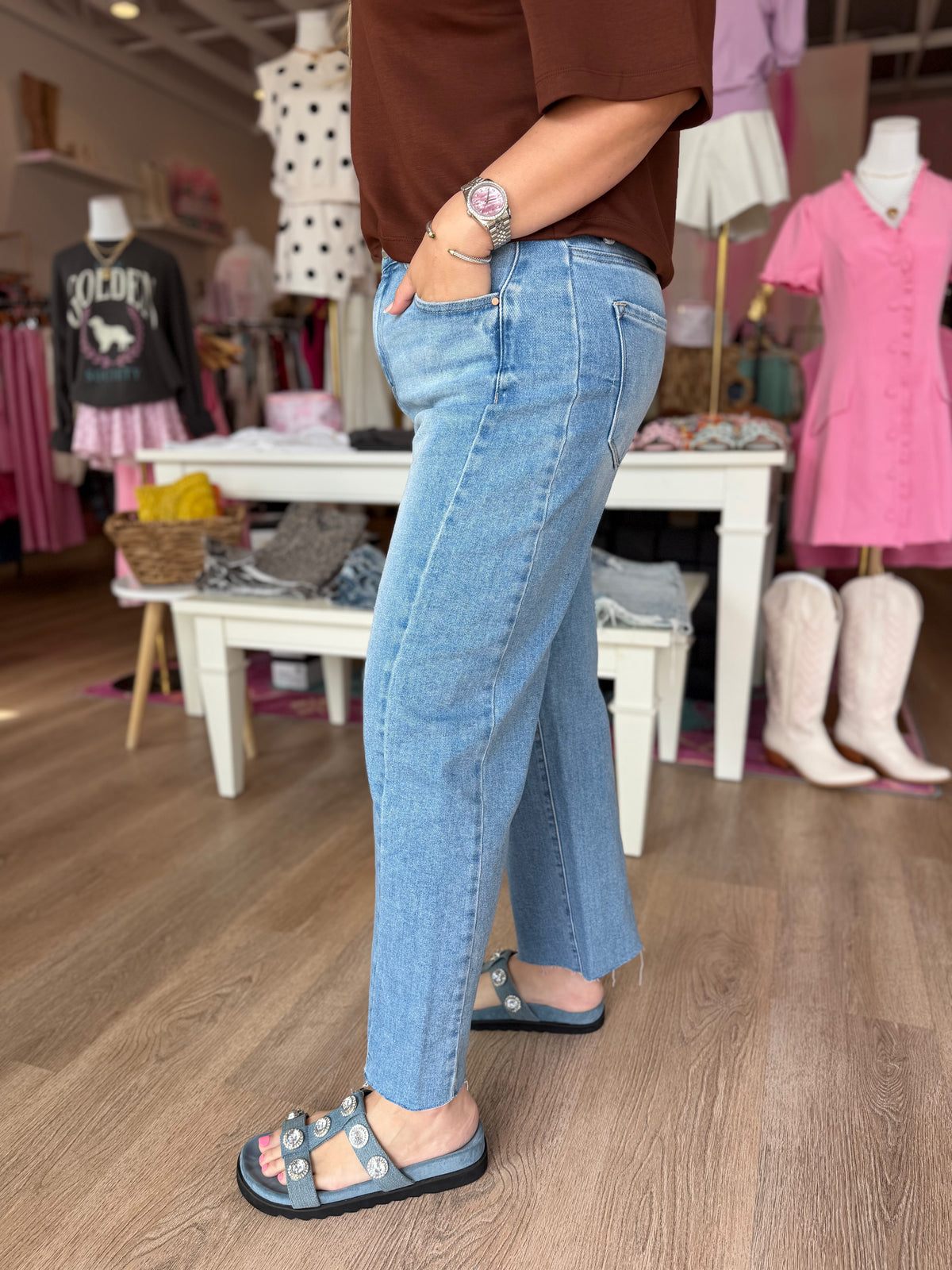 Cool Girl Curve Barrel Jeans