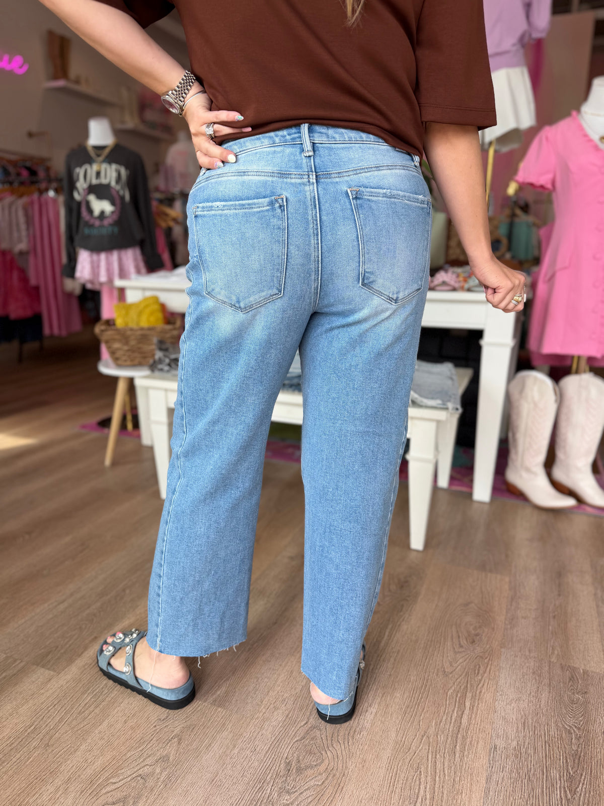 Cool Girl Curve Barrel Jeans