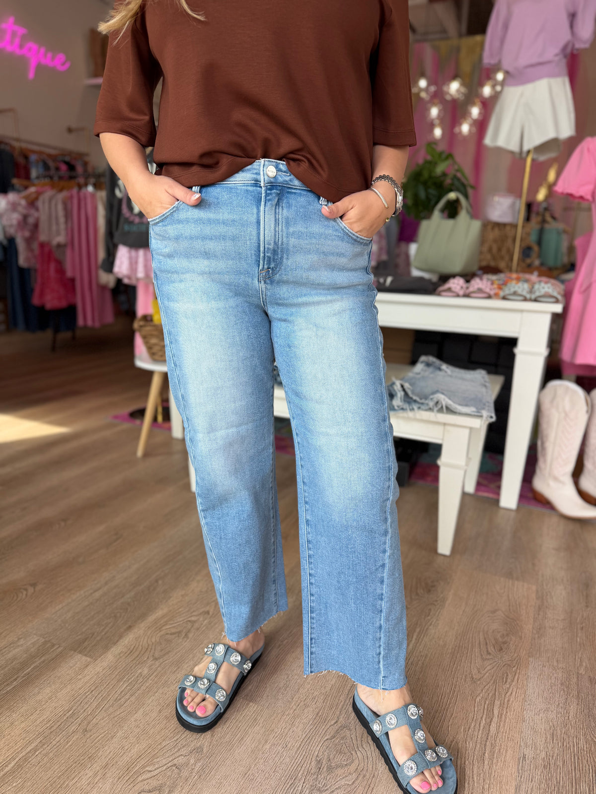 Cool Girl Curve Barrel Jeans