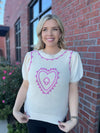 Queen of Hearts Sweater Top