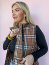 Autumn Trails Plaid Puffer Vest