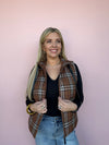 Autumn Trails Plaid Puffer Vest