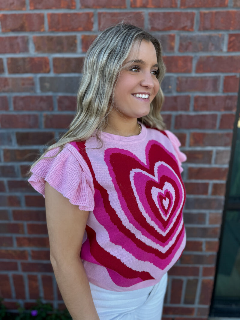 The Tessa Heart Sweater