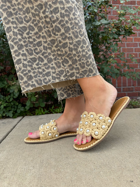 Zoey Pearl Sandals – P. Elyse Boutique