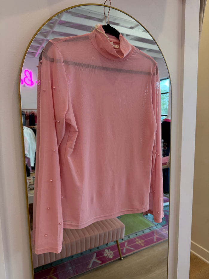 Pearl Crush Mesh Top
