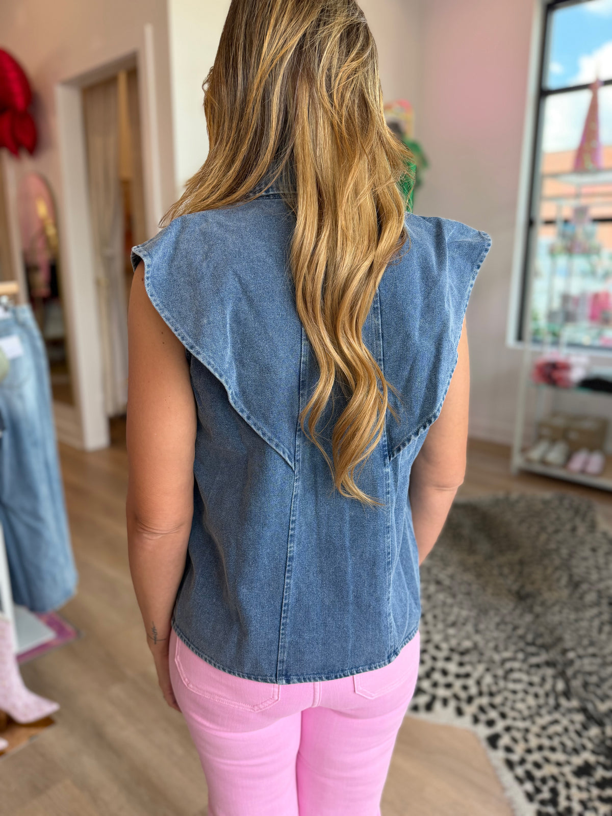 Diamond District Denim Tank