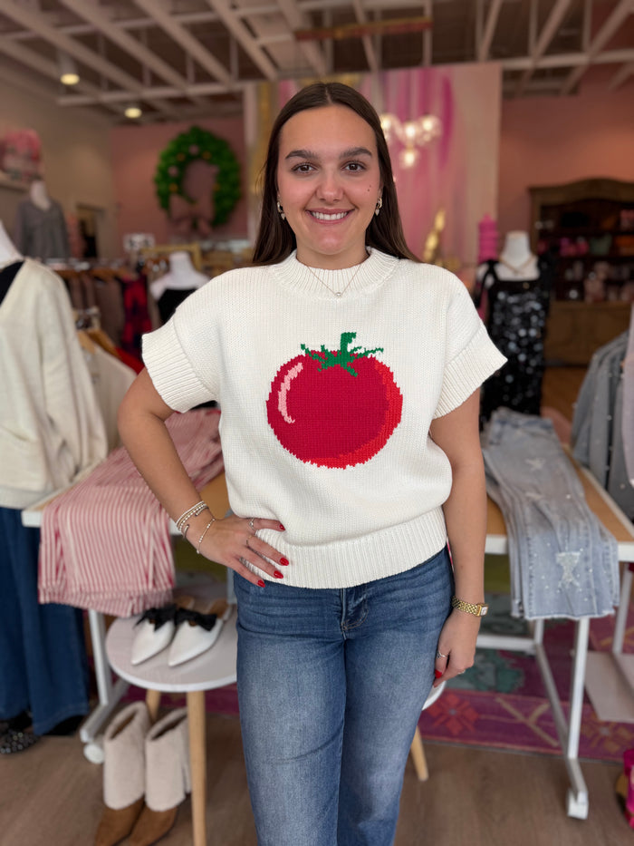 Tomato Girl Knit Sweater Top