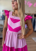 Candy Pink Midi Dress