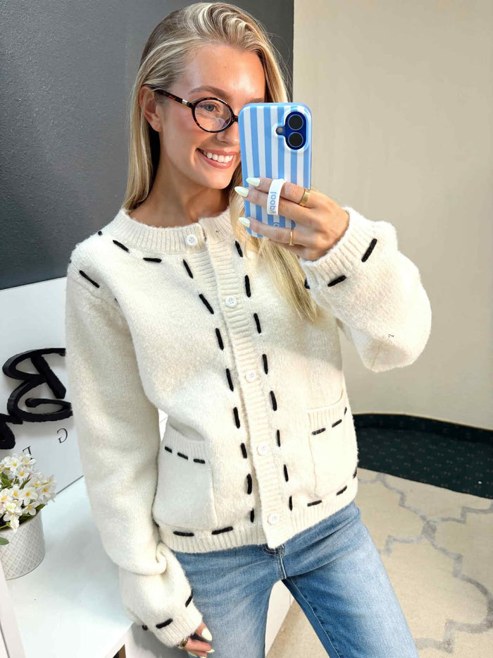 The Stitched Up Cozy Cardigan
