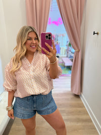Petal Postcard Blouse