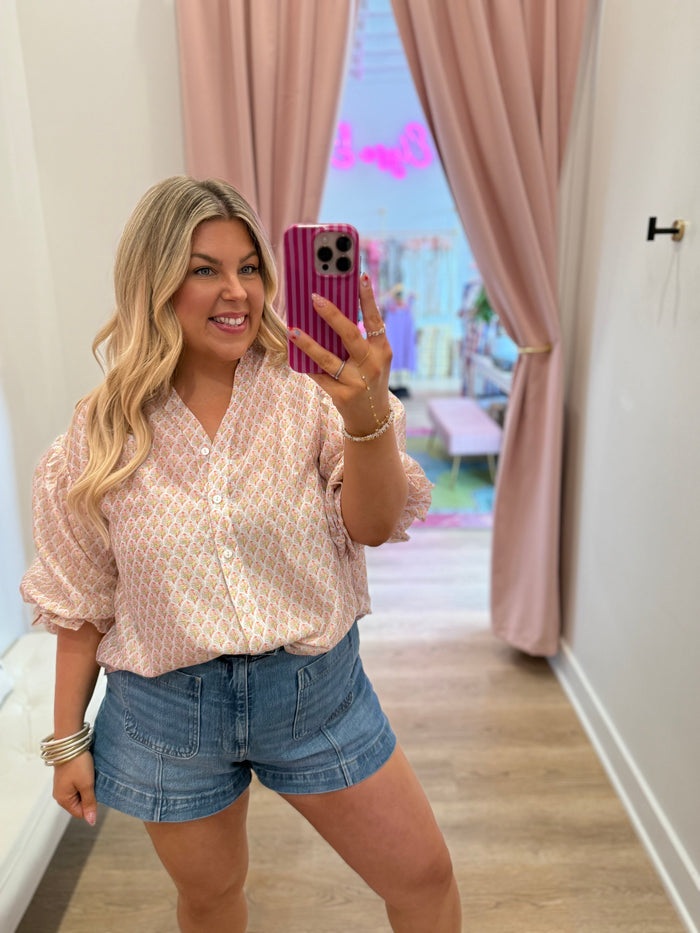 Petal Postcard Blouse