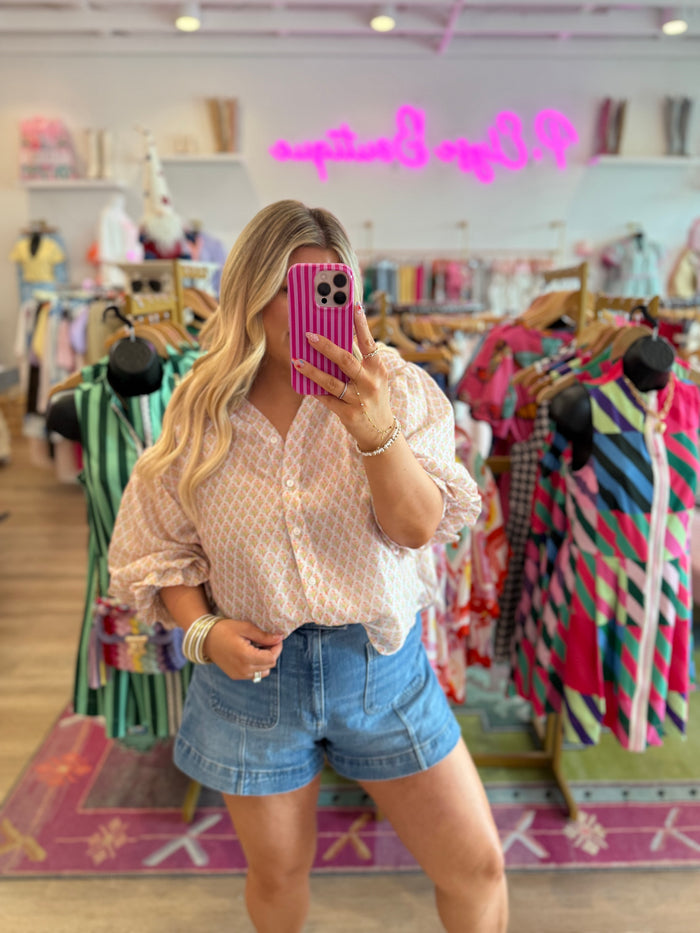 Petal Postcard Blouse