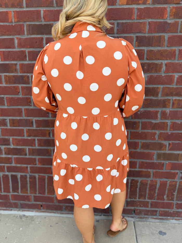 Spiced & Spotted Dress