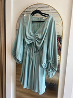 Seafoam Peek-a-Boo Dress