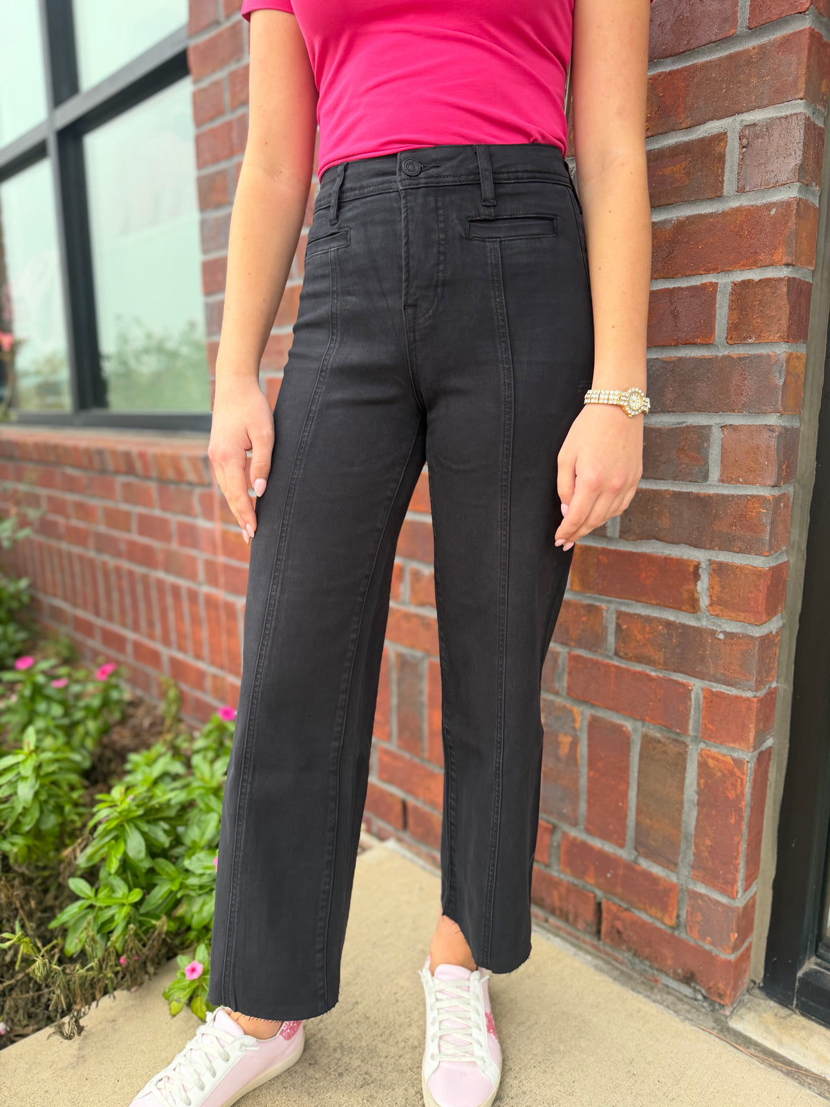Jess High Rise Black Jeans