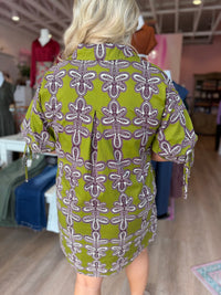 Olive Avenue Printed Shirt Dress