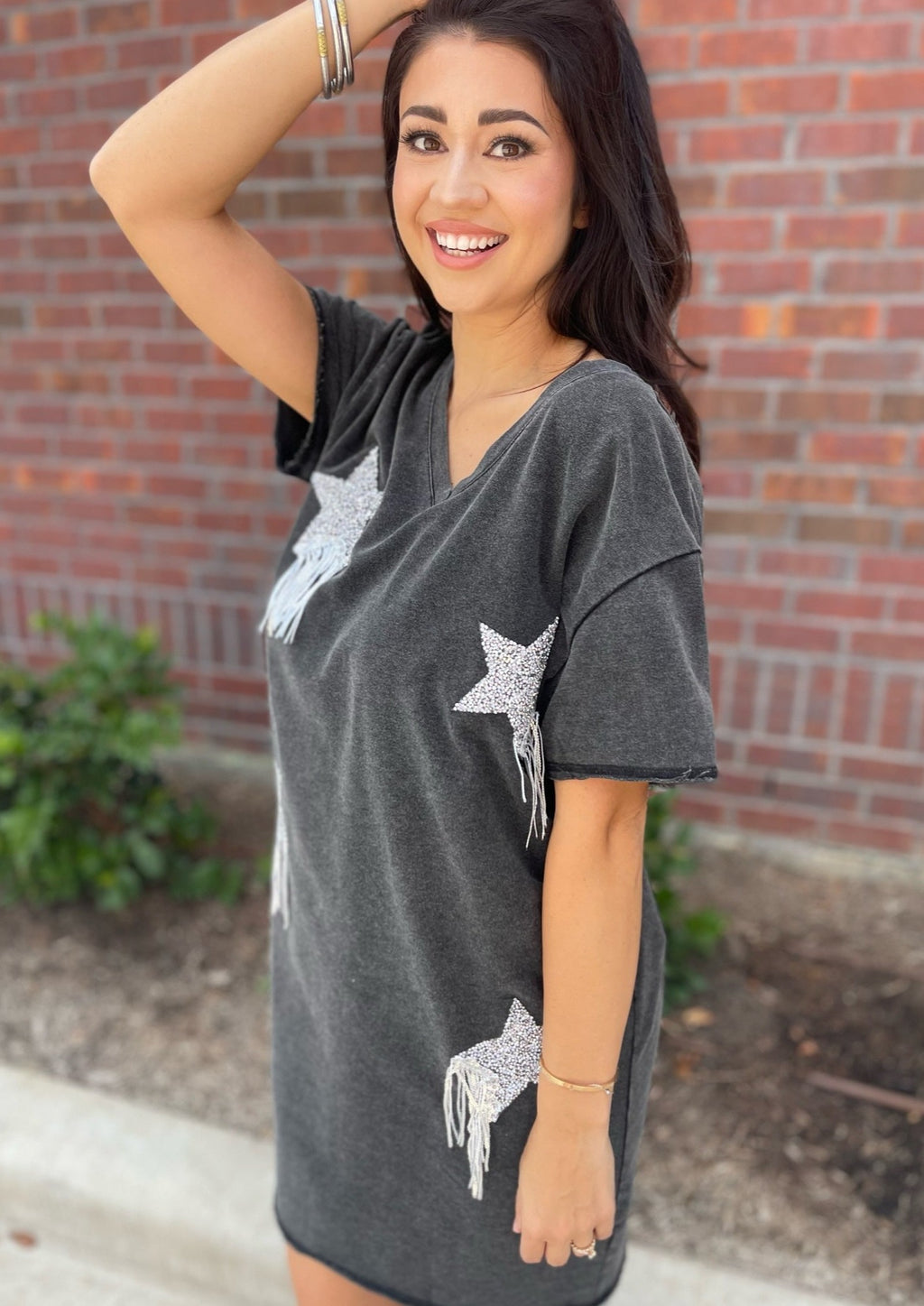 On The Daily Star T-Shirt Dress