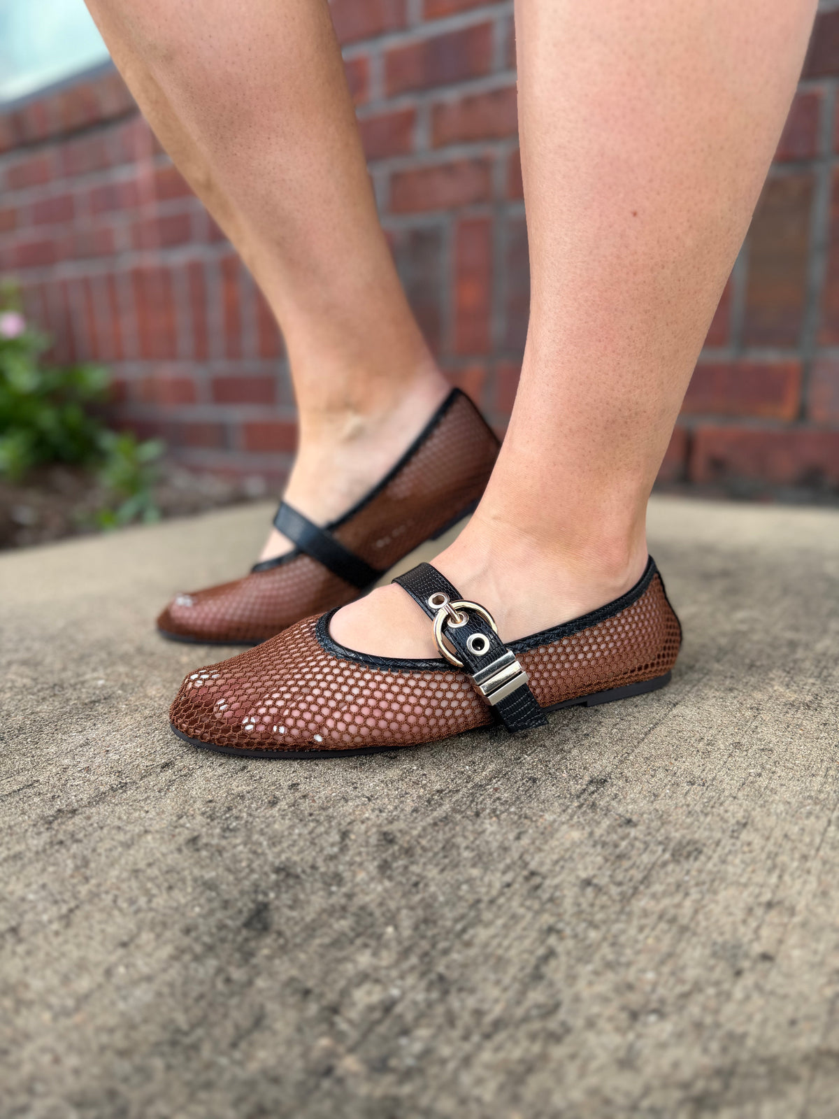 Marquette Mesh Mary Jane Flats