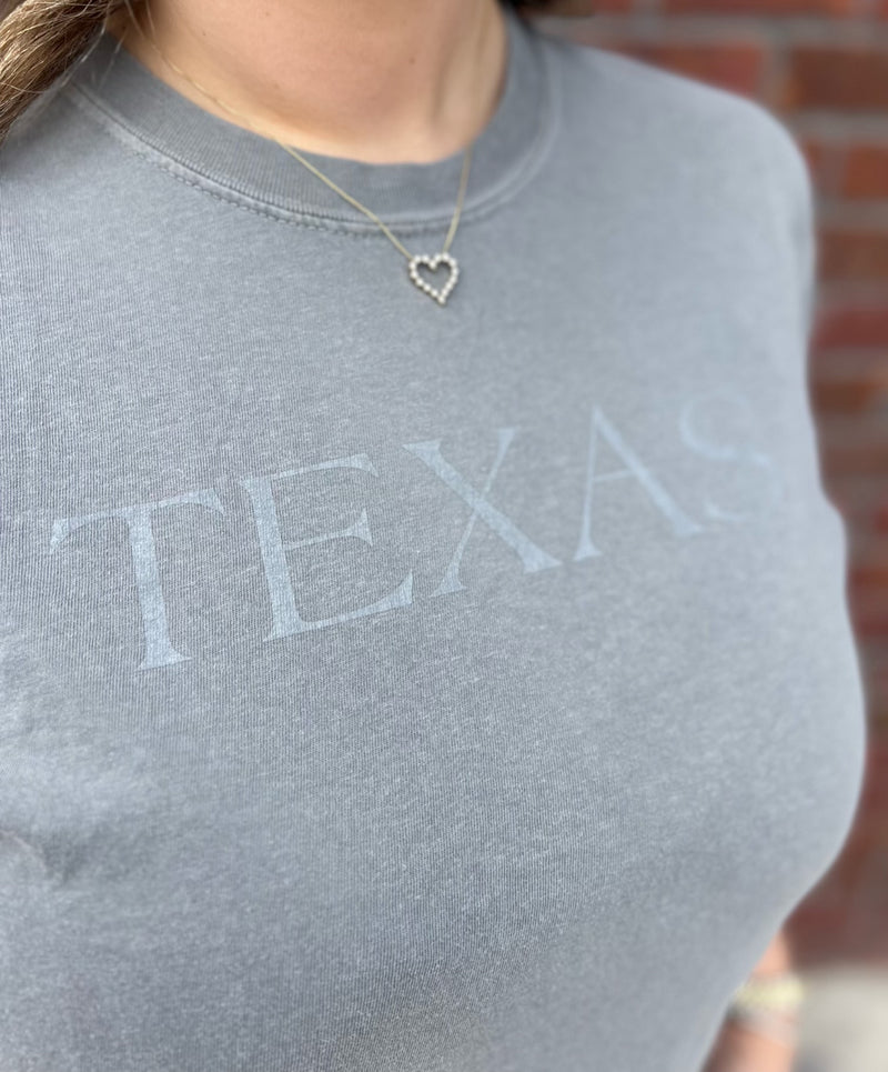 Concrete Grey Texas Tee