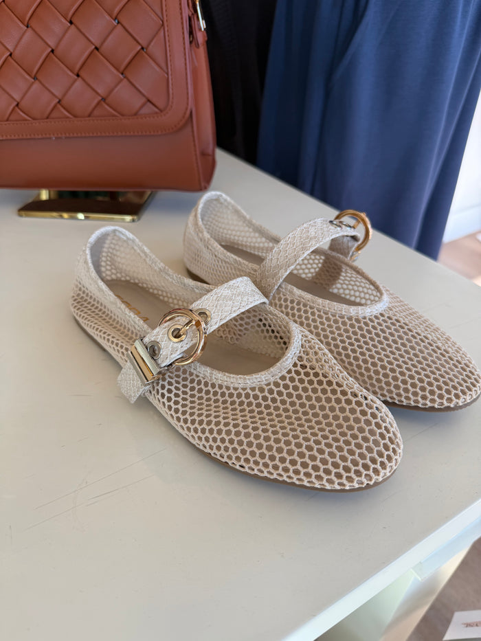 Marquette Mesh Mary Jane Flats
