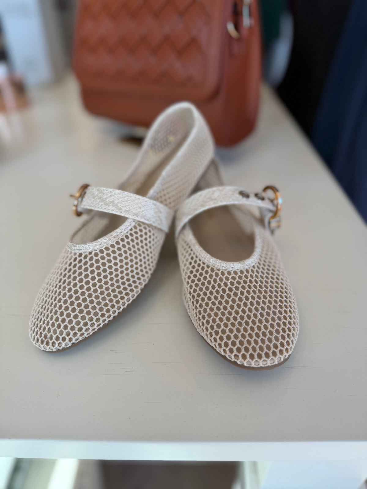 Marquette Mesh Mary Jane Flats