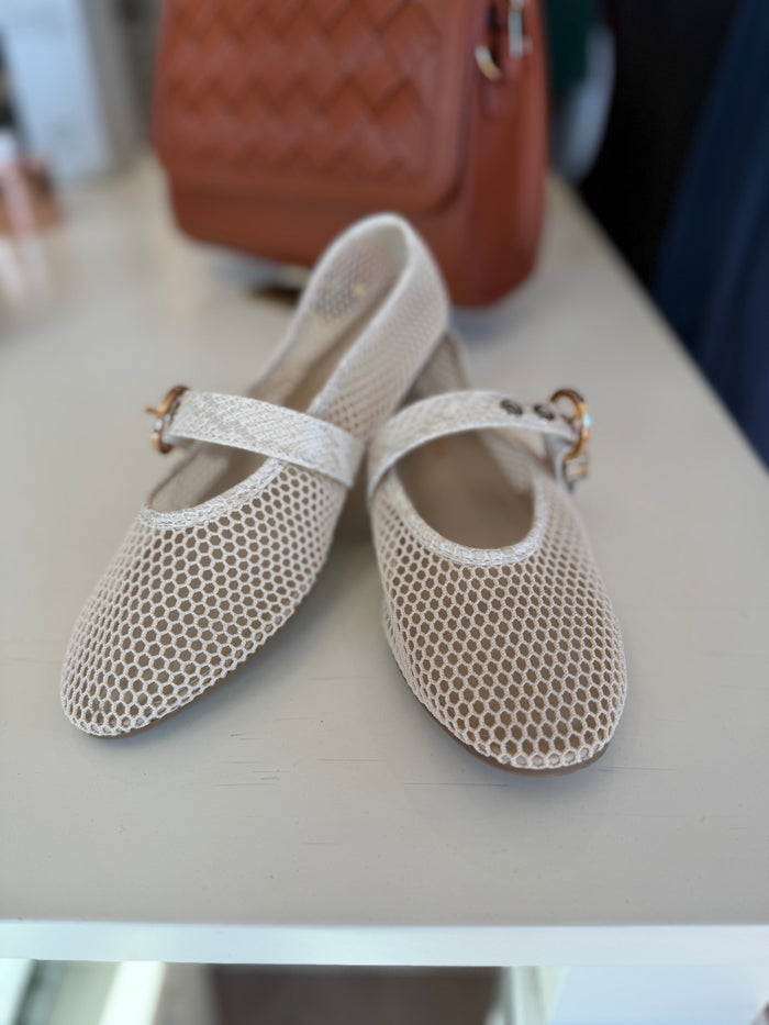 Marquette Mesh Mary Jane Flats