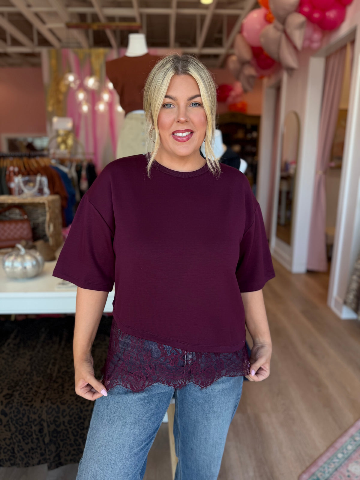 Lace Expectations Top