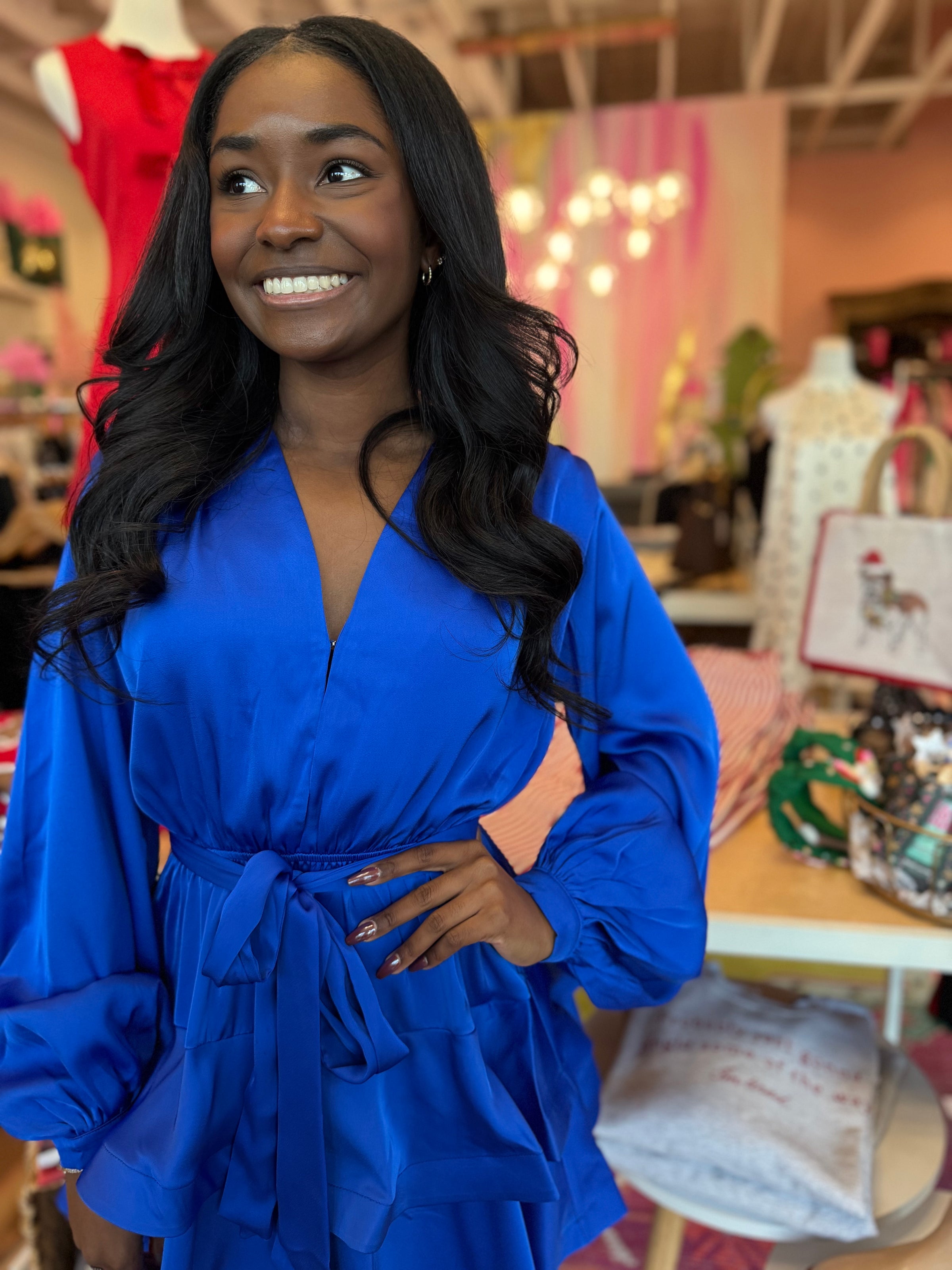 Cobalt Blue Mini Dress P. Elyse Boutique Cobalt Blue Mini Dress P. Elyse Boutique
