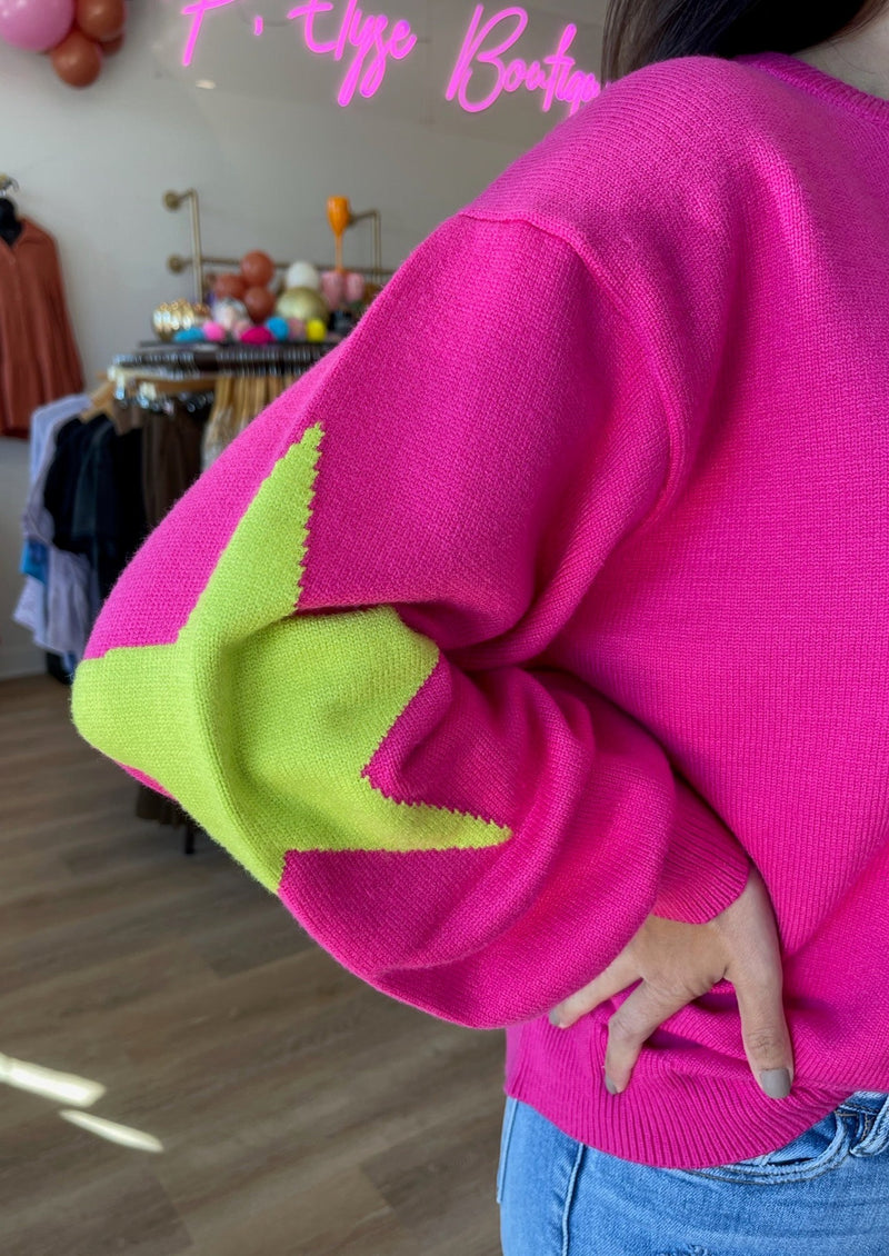 Neon Moon Pink Sweater