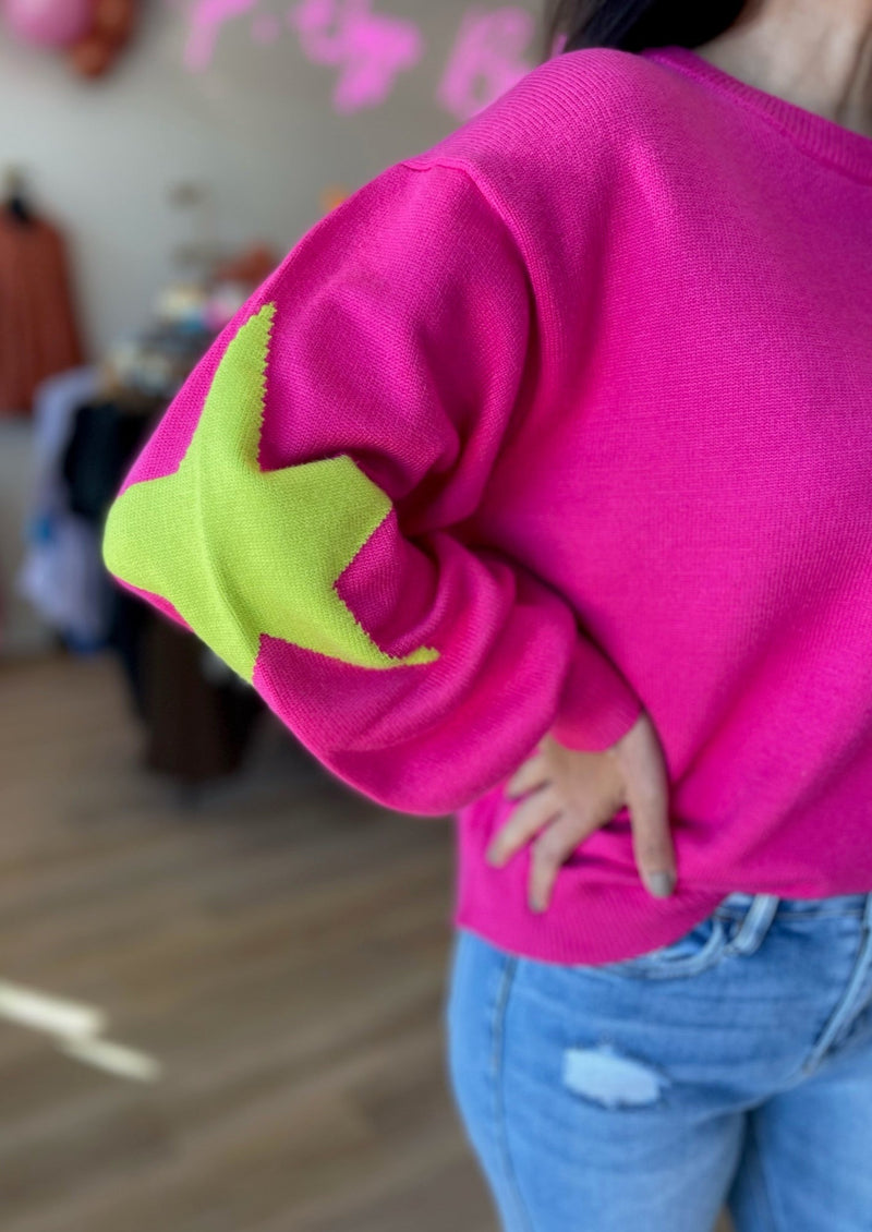 Neon Moon Pink Sweater
