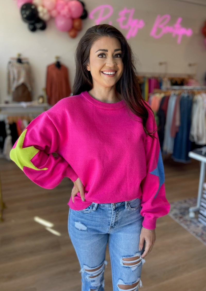 Neon Moon Pink Sweater