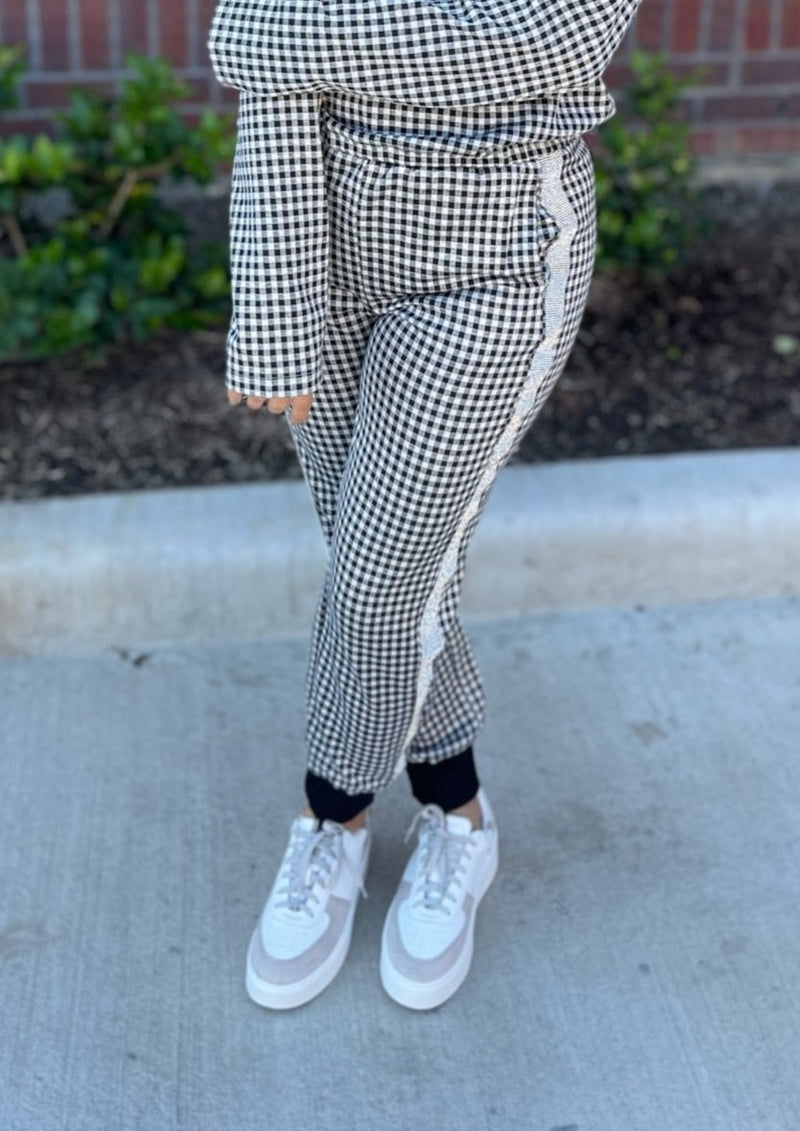 Gingham Joggers
