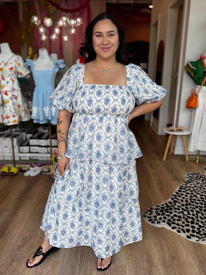 Morgan Bow Midi Dress