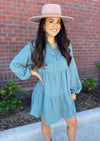 Sippin' Apple Cider Mini Dress